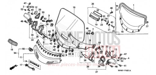 WIND SCREEN (GL1500SE) GL1500SEY de 2000